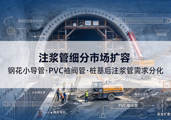 成都注浆管细分市场扩容，隧道钢花小导管、PVC 袖阀管、桩基后注浆管需求分化